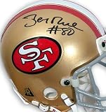 Jerry Rice autographed 49ers throwback mini helmet