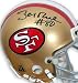 Jerry Rice autographed 49ers throwback mini helmet