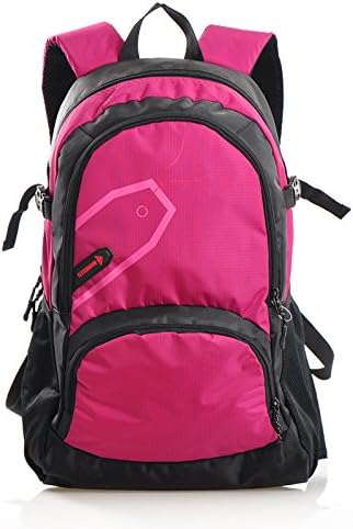 Manwei Roxy new outdoor mountaineering shoulder bag computer bag tidal wave of men women riding package Travel Backpack , pink