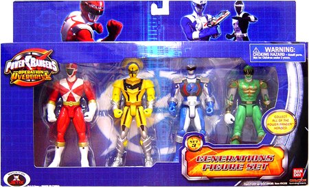 51pFmv47HXL Power Rangers Operation Overdrive Exclusive Action Figure 4 Pack with Green Ranger