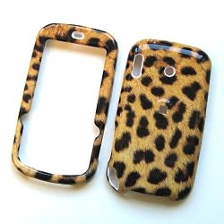 Palm Treo Pro 850 (Sprint) Snap On Protector Hard Case Shiny Image Cover Leopard
