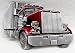 Semi 18 Wheeler Enamel Pewter Bergamot Truck Buckle