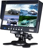Boyo VTM7001Q 7-Inch TFT LCD Quad Channel Rear View Monitor (Black)