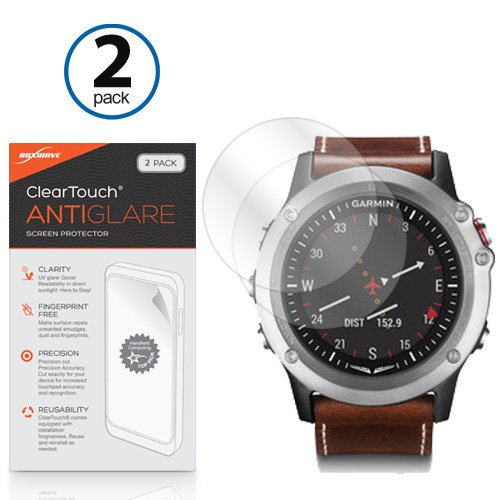 Garmin D2 Bravo Screen Protector, BoxWaveÂ® [ClearTouch Anti-Glare (2-Pack)] Anti-Fingerprint Matte Film Skin for Garmin D2 Bravo