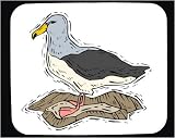 Produkt-Bild: Mauspad mit der Grafik: Sand, Vogel, Seagull, Strand, Rock