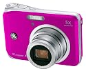GE A950-PK 9MP Digital Camera with 5X Optical Zoom and 2.5 Inch LCD with Auto Brightness - Pink