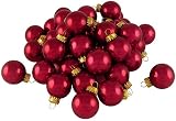 Club Pack Of 120 Pearl Burgundy Red Glass Ball Ornaments 1.25