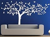 Pop Decors Removable Vinyl Art Wall Decals Mural for Nursery Room, Super Big Tree