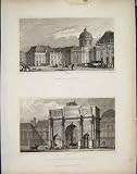 Palais L'Institut Tuileries France Old Print Antique