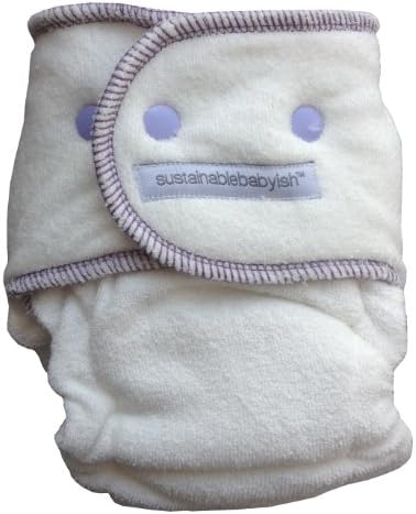 Sustainablebabyish Happy Little Clouds - Size 1 7-15 lbs - Thistle