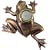 Company's Coming DBZ-009 Frog Bronze Doorbell Cover