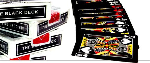 The Black Deck Designed By Magic Makers & Printed By US Playing Co., With Bonus Card Magic Tricks