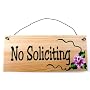 No Soliciting Sign-flower