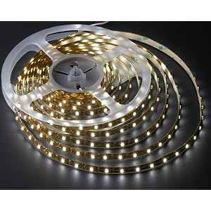 5 Meter Reel Warm White 3100k Flexible LED Ribbon 300 Leds 16 Ft by LEDwholesalers,... by LED Wholesalers