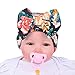 Baby Hats,Canserin Newborn Hospital Bowknot Flower Hat (Black)