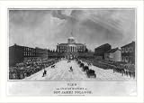Historic Print (M): View. Of the inauguration of Gov. James Pollock