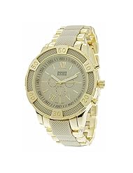 Mark Naimer Fashion Watch in Gold Color Metal Band and Light Gray Dial in Roman Numerals