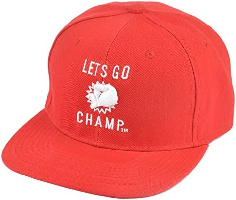 Shannon The Cannon Briggs Boxer Lets Go Champ Flat Bill Snapback Hat Cap Red