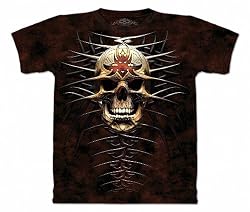 The Mountain Skullbone Tribal Skul Skull Adult Tee T-shirt