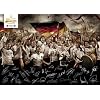 Bitburger Poster-Spielplan Deutsche Fu�ball-Nationalmannschaft, DIN A2 59,4 x 42,0 cm, gefaltet