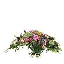 Blumenstrau&szlig; 'Strau&szlig;' Medium Frisch vom Floristen vor Ort oval gebunden mit pinkfarbenen Rosen