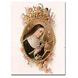 Saint Rita - Canvas Transfer Linen Print Wrapped around the Sides - 15.5"x12"x2"