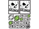 Slednecks Sticker Sheet Cool Vinyl Graphics Face Your Fears