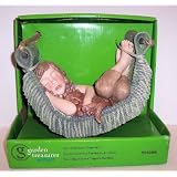 ABC Products Little Girl Snoozng With Cat in a Hammock