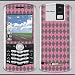 Blackberry 8100 Pearl pink argyle Skin 31010