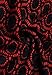 Anni Coco Women's 1950s Audrey Hepburn Lace Crochet Vintage Evening Dress Black and Red Medium