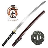 Masahiro Japanese Sword Dark Burgundy Cherry Blossom Katana