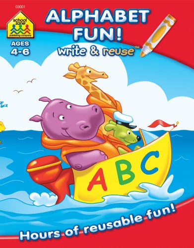 alphabet fun write and reuse workbook ages 4 6