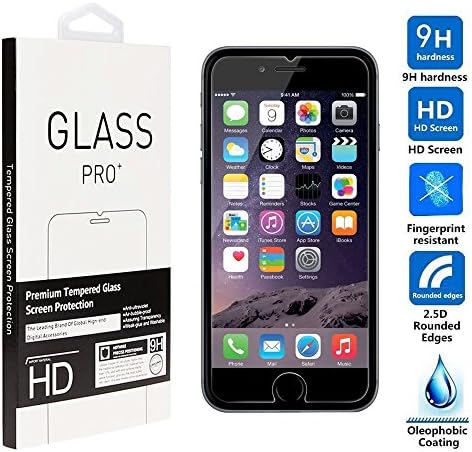 iPhone 6 Screen Protector, Ourkens® premium Tempered Glass Screen Protector for iPhone 6 (4.7 inch) with 9H Hardness and 99% Transparency (Clear 0.3mm thickness)