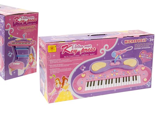Keyboard and Karaoke Music Console for Kids