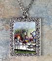 Alice in Wonderland at the Tea Party Frame Necklace