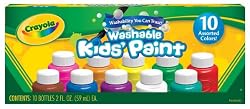 Crayola Washable Kids Paint set of 10 Bottles (2 fl oz/59mL)