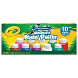 Crayola Washable Kids Paint set of 10 Bottles (2 fl oz/59mL) ~ Crayola