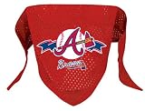Atlanta Braves Pet Dog Baseball Jersey Bandana S/M