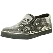 Leather Island Men's Skulls Slip-on Sneaker