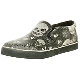 Leather Island Men's Skulls Slip-on Sneaker