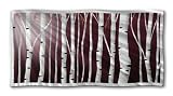 Abstract tree metal wall art, landscape contemporary home decor, modern wall sculpture