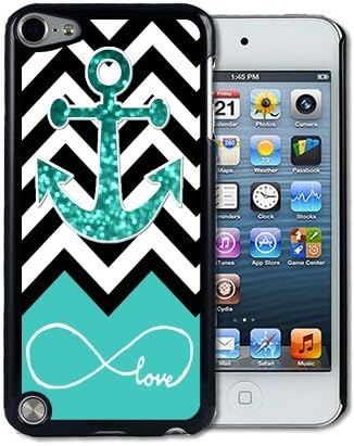IPod 5 Touch Case Thinshell Case Protective I Pod 5G Touch Case Shawnex Infinite Love Teal Glitter Anchor