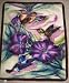 Hummingbird Panel Fleece Throw Blanket