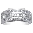 14K White Gold Diamond Band - 1.00 Ct.