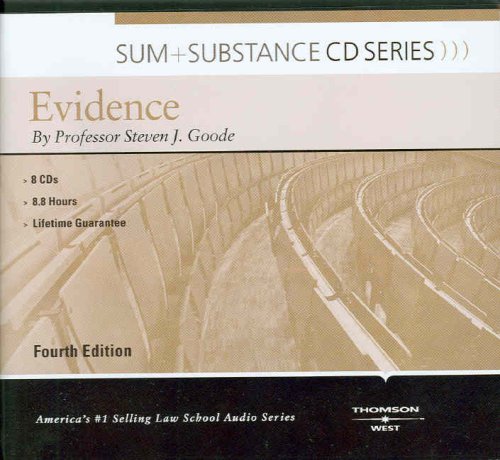 Sum & Substance Audio on Evidence (CD) (Sum + Substance CD Series)