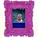 Baroque Heavy Pink Picture Frame With Double Inner Beading 4x6