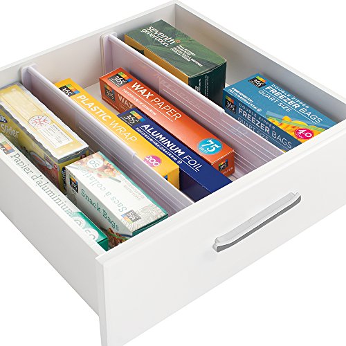 InterDesign Linus Adjustable Deep Drawer Organizer Divider for Dresser