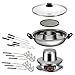 Fondue chinoise �lectrique tout inox avec grill - Unold 48746 - 1350 watts