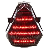 2008-2012 Yamaha YZF R6 Integrated Sequential LED Tail Lights Smoked by Motodynamic