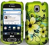 Hawaiian Flowers Hard Snap On Case Cover Faceplate Protector for LG Optimus ....